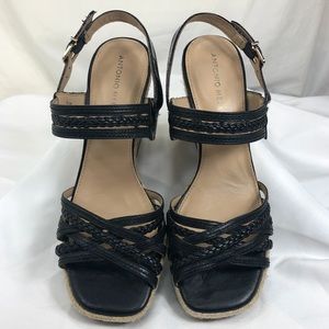 Antonio Melani Leather Wedges